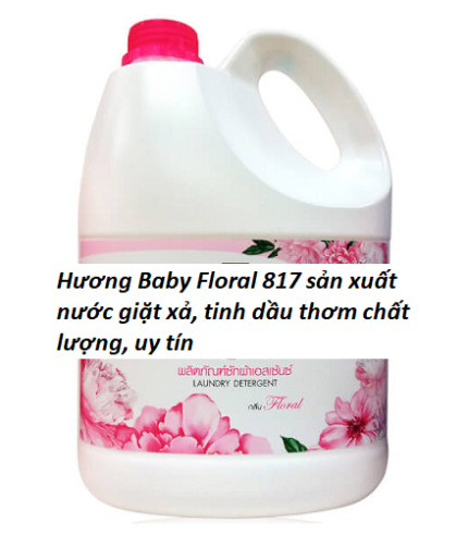 Hương Baby Floral 817 sản xuất nước giặt xả, tinh dầu thơm chất lượng, uy tín