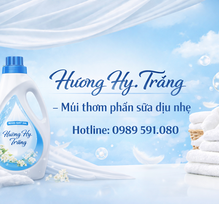 Hương Hy. Trắng – Mùi thơm phấn sữa dịu nhẹ, lưu hương bền lâu dành cho giặt xả