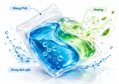Công Thức Viên Giặt Xả Lưu Hương Lâu Và Kỹ Thuật Sản Xuất